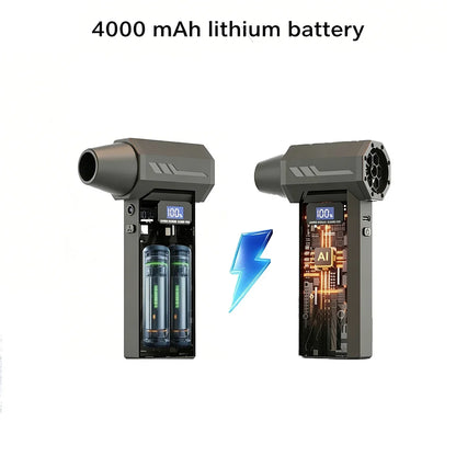 Brushless Wireless Jet Fan Turbo 110000rpm Air Blower For Car Cleaning With LED Light Digital Display Portable Outdoor BBQ Use