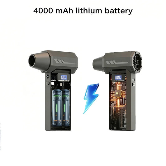 Brushless Wireless Jet Fan Turbo 110000rpm Air Blower For Car Cleaning With LED Light Digital Display Portable Outdoor BBQ Use