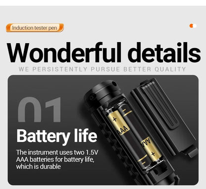 Multifunction Voltage Tester, Pen Detector, Induction AC 24V-250V Voltmeter, NCV Wire Line breakpoint electrician Tools, ANENG B15