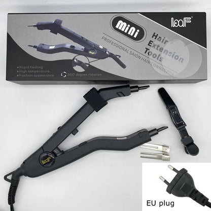 JR609A Quality Black Heat Hair Connector Temperature Controllable Heat Iron Hair Extension Tools Kit