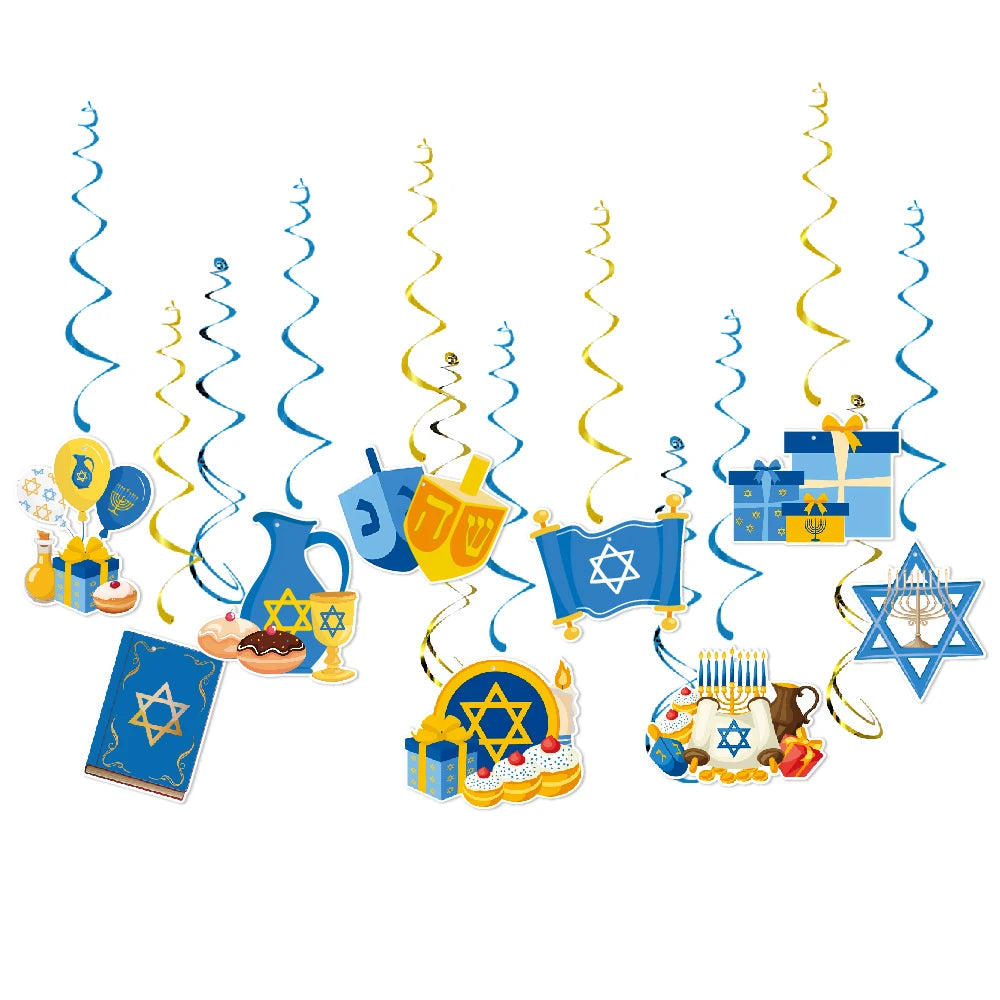 Judaism Happy Hanukkah Backdrop Jewish Jesus Passover Candlestick Party Decor Photographic Background Photography Photo Studio