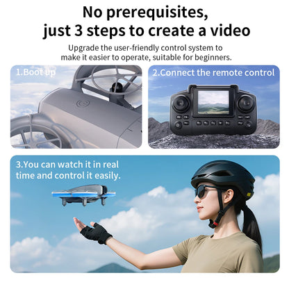 Lenovo E69 Drone HD Dual 8K Camera Optical Flow Aircraft Screen Control Aerial Brushless Photography Remote Control Aircraft