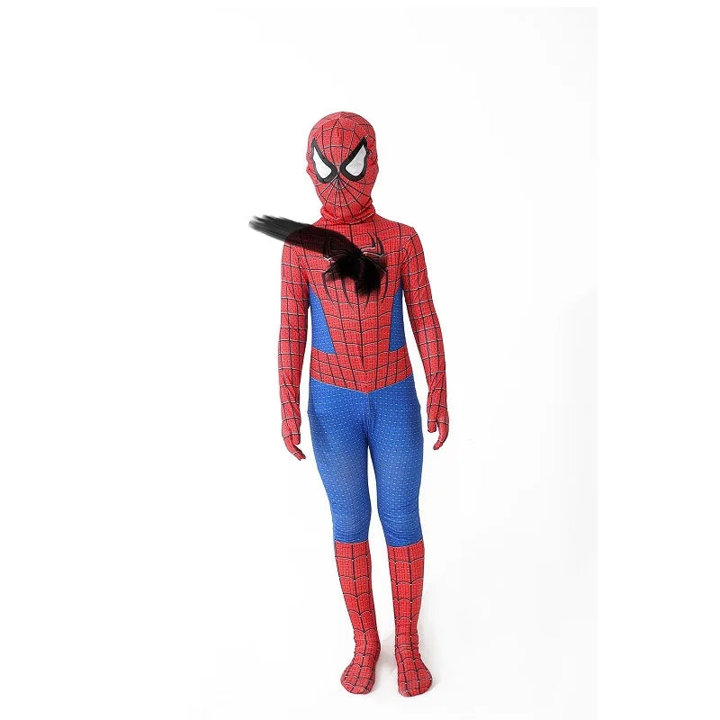 Disfraz oficial de Spider-Gwen Zentai para adulto - Mono de spandex con capucha con máscara de spandex para poner