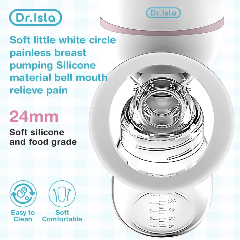 MAMIJOY Portable Electric Breast Pump USB Rechargeable Silent Portable Milk Extractor Automatic Milker Comfort Breastfeeding