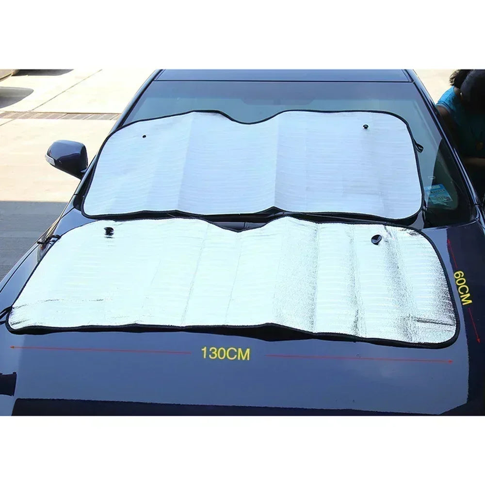 Universal Windshield Sunshade, Foldable Car Front Window Sunshade, Snow Ice Protection Cover, Winter Summer Windshield Shield