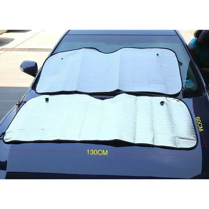 Universal Windshield Sunshade, Foldable Car Front Window Sunshade, Snow Ice Protection Cover, Winter Summer Windshield Shield