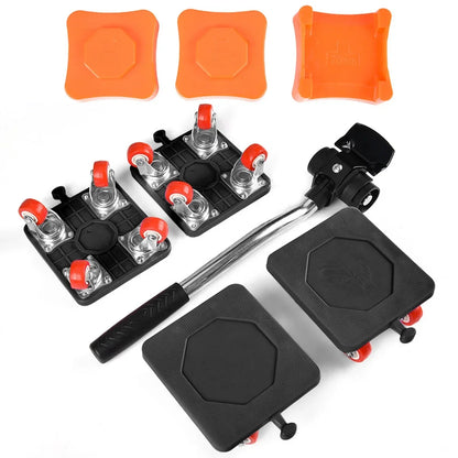 Juego de rodillos para mover muebles, transportador, herramienta de elevación de muebles de servicio pesado, herramienta de rodillos deslizantes para transportador de muebles