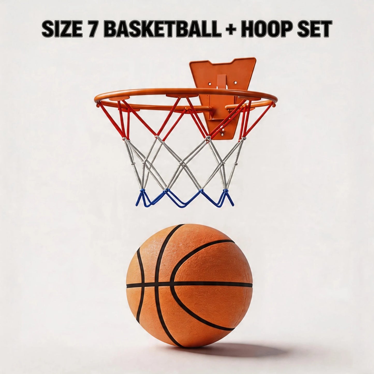Silent Foam Basketball Hoop Set | Soft, High-Rebound PU Material | Indoor Silent Training Ball