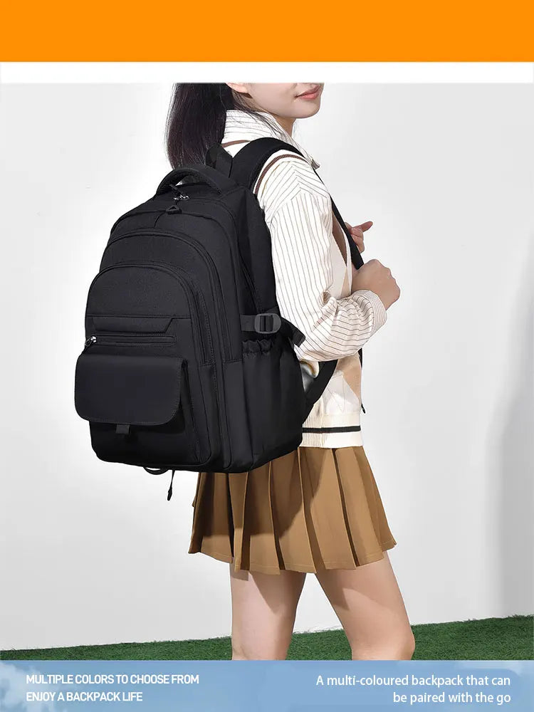 A Multi-layer Waterproof and Stylish Oxford Backpack, Large-capacity Simple Commuter Out-of-town Student Backpack