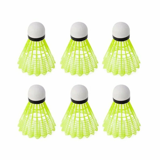 Nylon Badminton Shuttlecocks with Great Stability Durability, Indoor Outdoor Sports Training Balls