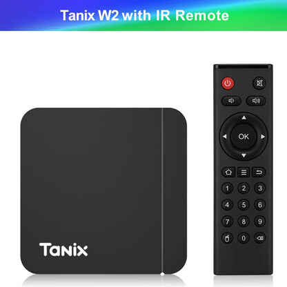 Tanix W2 Smart TV Box Android 11 Amlogic S905W2 with 2GB 16GB Support H.265 AV1 Dual Wifi HDR 10+ Media Player Set Top Box