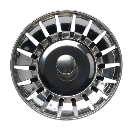 1Pc, Strainer, Premium Stainless Steel Replacement Kitchen Sink Strainer, Waste Drain Plug, 80mm, Basin Drain Stopper, Leach Basket