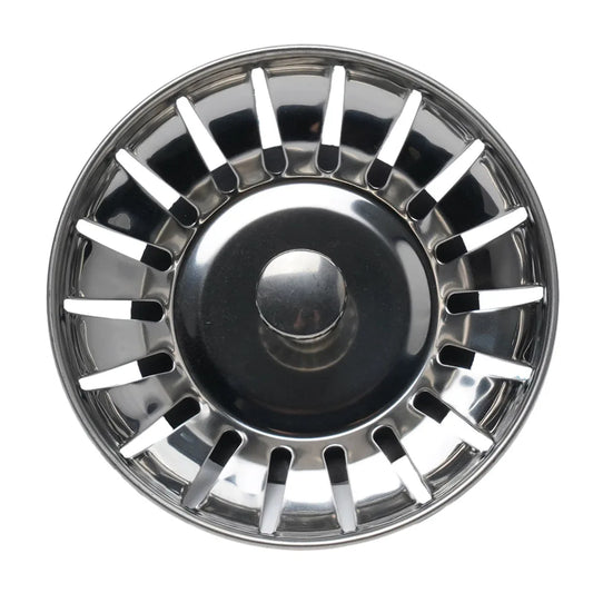 1Pc, Strainer, Premium Stainless Steel Replacement Kitchen Sink Strainer, Waste Drain Plug, 80mm, Basin Drain Stopper, Leach Basket