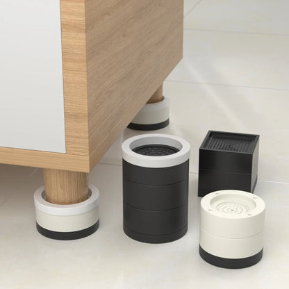 Stackable Furniture Heightening Foot Pads: Table Leg Pads, Coffee Table & Cabinet Base Risers, Bed Leg Heightening Pads