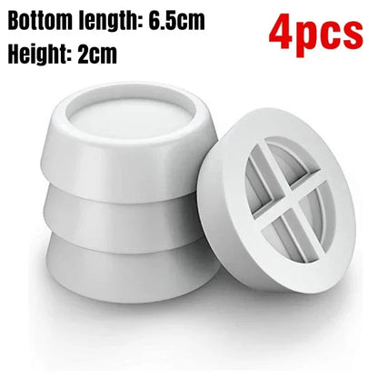 4Pcs, Anti Vibration Feet Pads, Rubber Legs, Slipstop, Silent Skid Raiser Mat for Washing Machine, Support Dampers, Stand Accessories