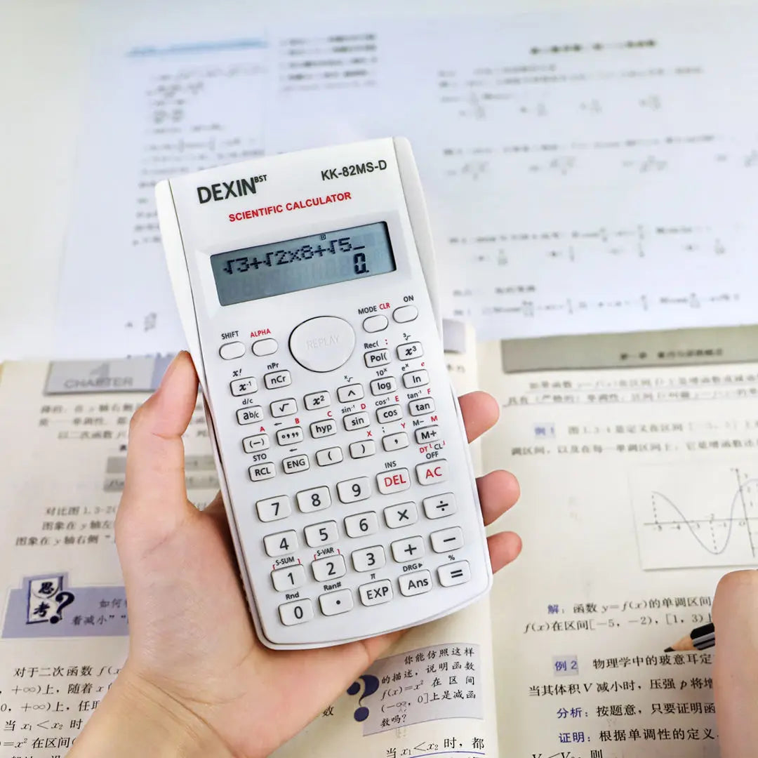 Portable Dual-Row Screen Multi-Functional Scientific Calculator Essential Stationery for School and Office Supplies