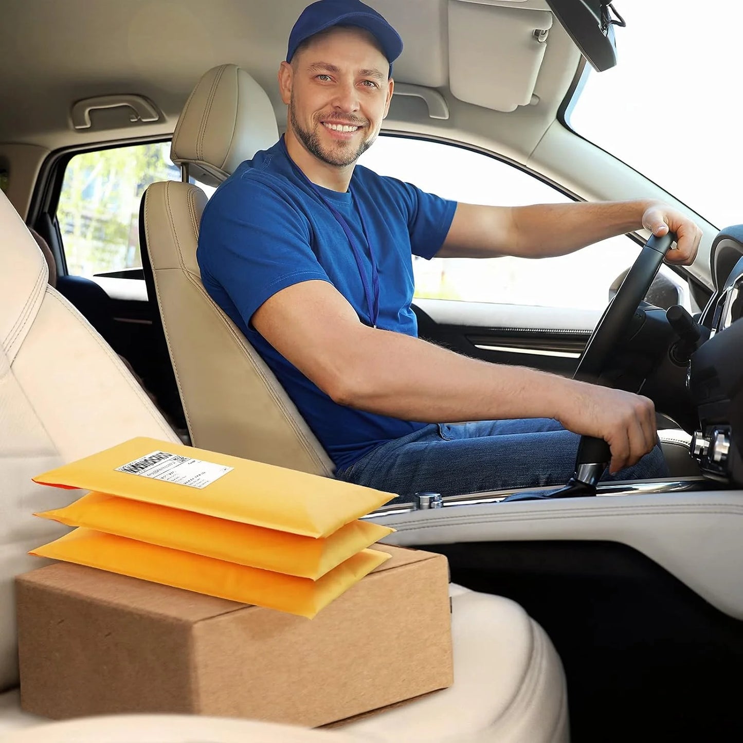 Kraft Bubble Mailers, Self Seal Adhesive Shipping Bags, Cushioning Padded Envelopes for Shipping, Mailing, Packaging