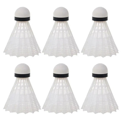 Nylon Badminton Shuttlecocks with Great Stability Durability, Indoor Outdoor Sports Training Balls