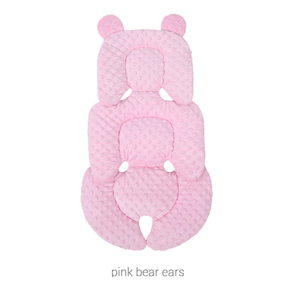 Four Seasons Baby Stroller Cushion Infant Car Seat Insert Stroller Pad Universal Thermal Mattress Mesh Breathable Reversible