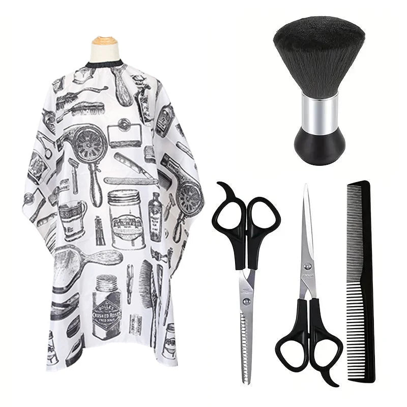 Professional Hair Cutting Tools Waterproof Barber Cape Neck Duster Brush Haircut Scissors Shears Hair Comb Hair Cutting Tools ﻿