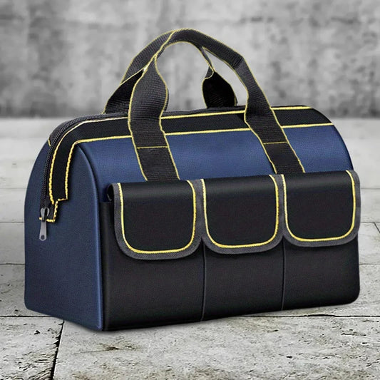 Multifunctional 13-23 inch Tool Bag, Thickened, Large Capacity, Waterproof, Wear-Resistant Toolkit, Multi-Pocket Electrician Storage Bag