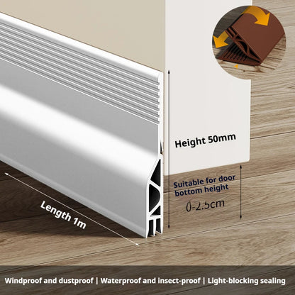 1m Under Door Draft Stopper Weatherstrip 5 Colors Flexible Silicone Rubber Sealing Strip Self-adhesive Window Gap Acoustic Tape