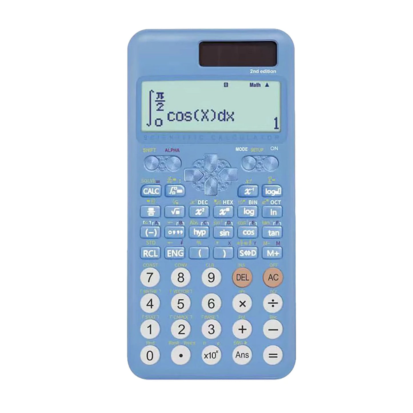 Scientific Calculators Math Calculator with 417 Functions 10+2 Digit Display Dual Power Supply Ideal for Teachers Students