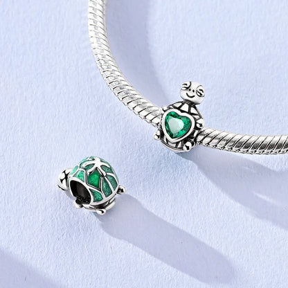 PAMELA 925 Sterling Silver Sea Turtle Starfish Blue Charm Dolphin Octopus Shell Bead For Original Charms Bracelets Ocean Jewelry