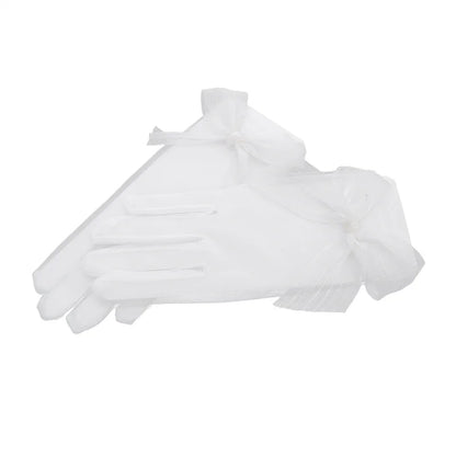 Sexy Transparent Black White Mesh Tulle Glove, Spring Summer Thin Short Glove, Party Dancing Dress Wedding Glove, Lolita New