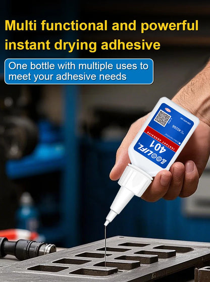 strong transparent 401 adhesive, rubber repair, multifunctional adhesive for metal plastic parts. Excellent bonding tool, 20ml