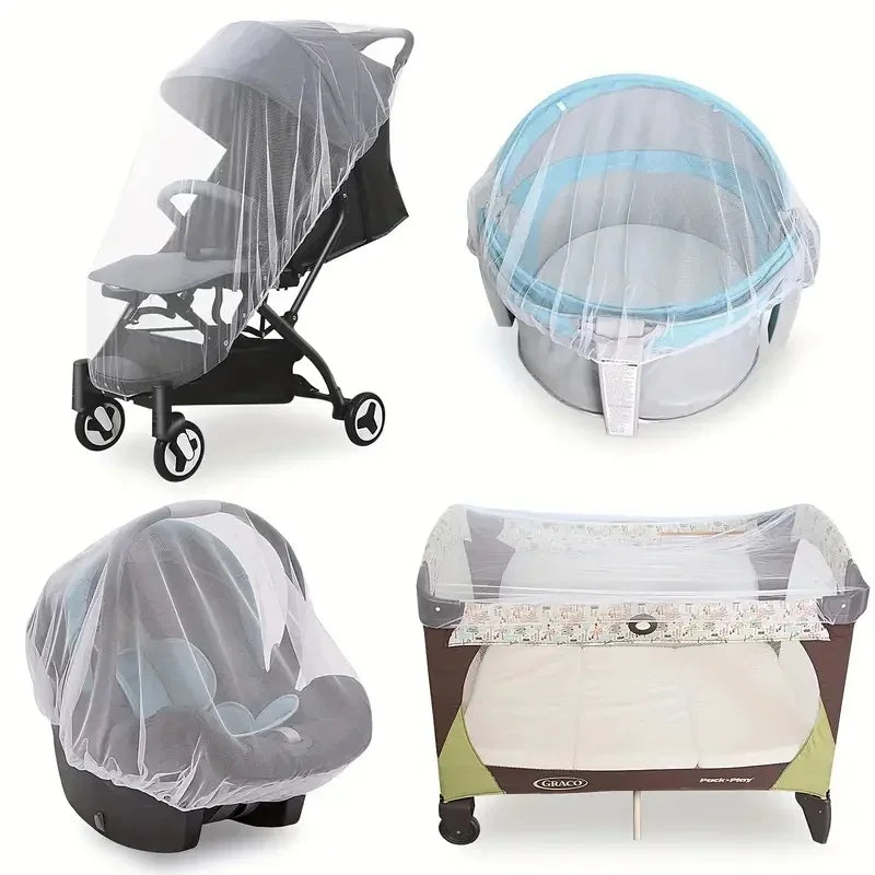 Mosquito Net for Fully Covered Baby Stroller Durable Mosquito Net for Baby Cradle Crib Mosquito Net for Portable Mini Crib