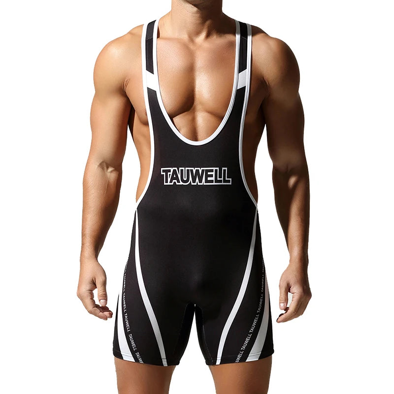 Men's Seamless Body Shaping Bodysuit, Sexy One-Piece Gym Vest, Rompers, Comfortable Home Jumpsuit