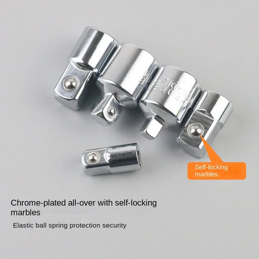 Socket Adapter Ratchet Wrench Adapter 1/2 Large Flywheel 3/8 Medium Flywheel 1/4 Small Flywheel CR-V Chrome Vanadium Steel Set