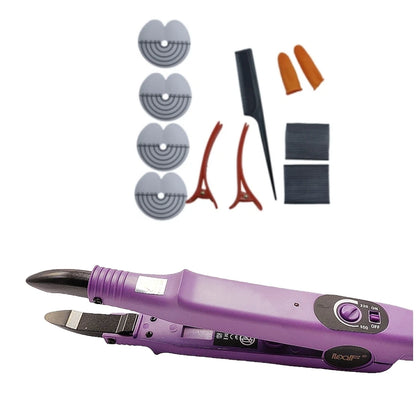 Loof Professional Nueva Tenacilla de Fusión para Extensiones de Cabello con Temperatura Ajustable hasta 220℃, Mini Punta Calentadora Inteligente, Herramienta de Unión de Queratina