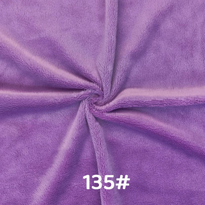5mm Pile Length Soft Minky Fabric Sewing For Cotton Doll Hair Thicken Encryption Fabric Plush Single Sided Stuffed Animals Toys
