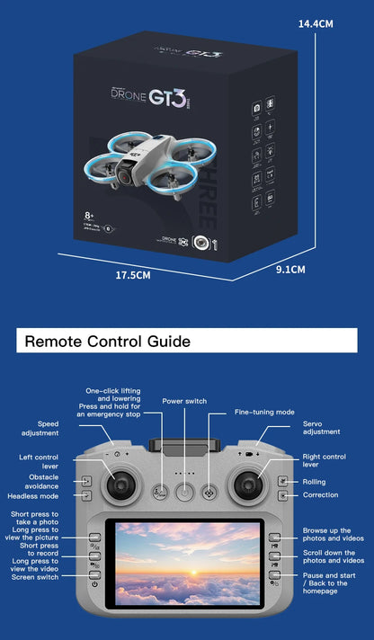 Xiaomi GT3 MAX GPS Drone 8K Aerial HD Photography Optical Flow Positioning Obstacle Avoidance Brushless Power 5G WIFI Drone
