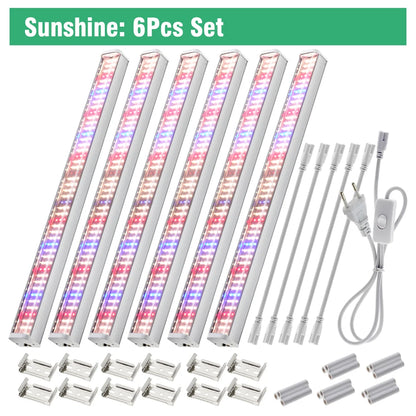 Full Spectrum LED Growth Tube 4000K/Purple/Sunlight Plant Lamp Greenhouse Hydroponic Flower Growth Lamp
