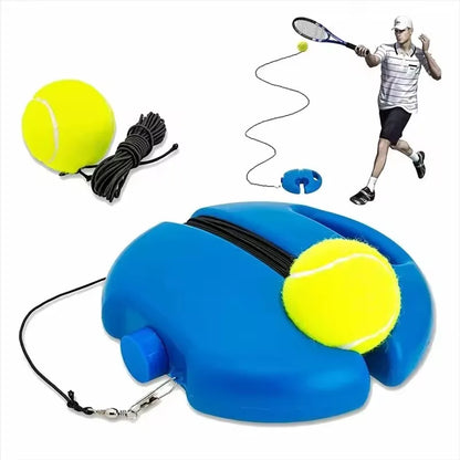 Professional Tennis Training Aids Bases With Elastic Rope Ball Practice Self-Duty Rebound Tennis Trainer Tennis Practice Tool