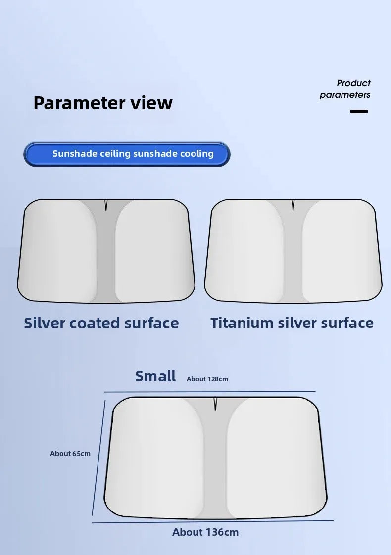 Car Window Sunshade Cover, Sun Shade, Windshield Visor Protector Windscreen Folding, Auto UV Protection Curtain Styling Accessories