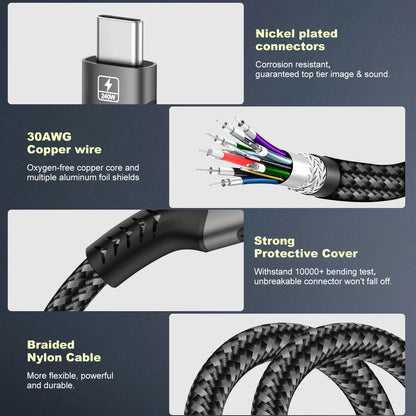 8K USB C 4 Extension Cable, Fast Charging Cable Extender, Male to Female Type C UHD Video 40Gbps 240W PD3.1 with Thunderbolt 4/3