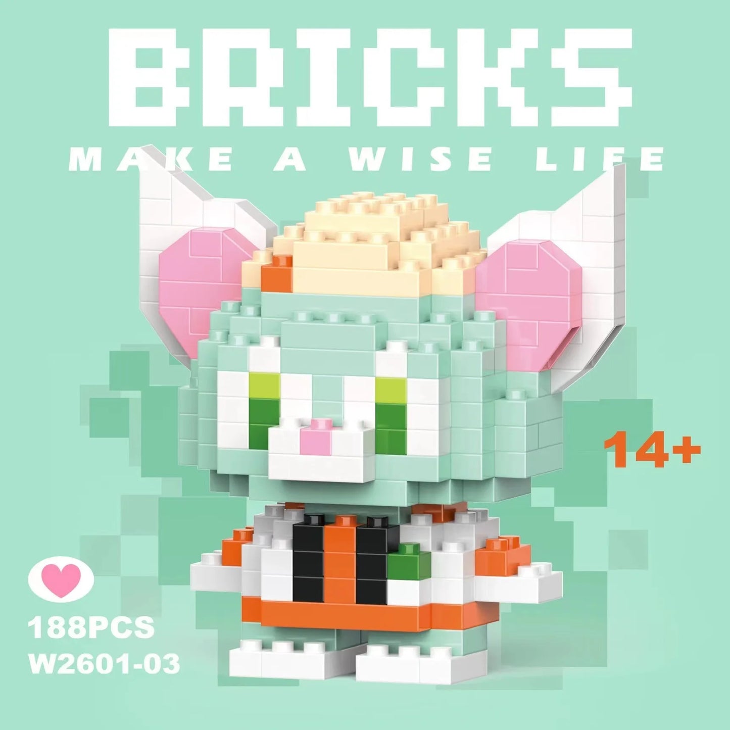 building block toys are luxurious models, suitable educational DIY games, cartoon anime games, building block lovers' desktop