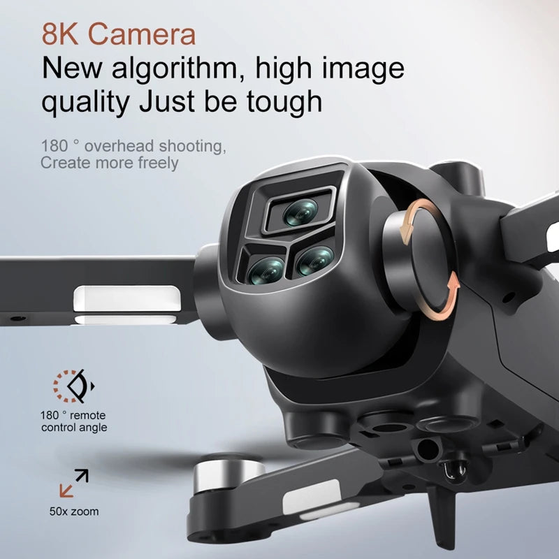 2026 V156 MAX Drone 8K HD 5G WIFI GPS Screen RC Dual Camera Intelligent Obstacle Avoidance Brushless Power Toys Drone Gift 2026