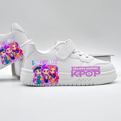 Children's Student Fashion Casual Shoes Kids New Design KPOP White Sport Shoes Boys Girls Anti-slip Outdoor Breathable Sneakers