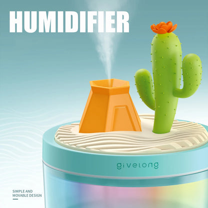 Landscape Air Humidifier, Small Spray Hydration Household Silent Bedroom Desktop Car USB Aromatherapy Humidifiers, Diffuser