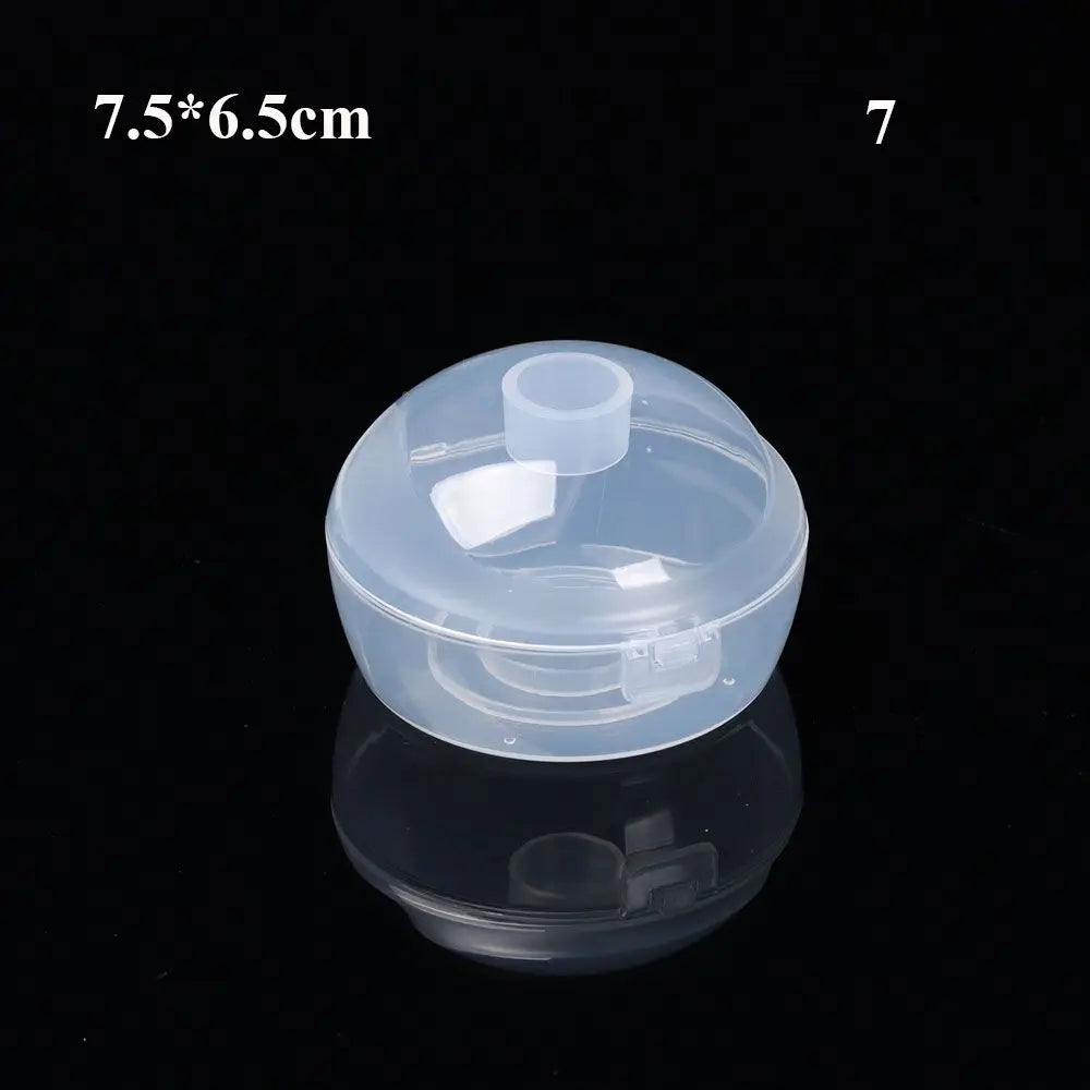 Various Shapes Plastic Transparent Storage Box, Small Items Sundries Organizer Case, Jewelry Earrings Rings Beads Container Tools