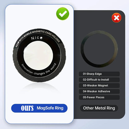 Upgraded 360° Vacuum Magnetic Phone Holder, Magnetic Car Phone Mount, Hands-Free Suction Cup Phone Holder for Car/ Gym/ Mirror