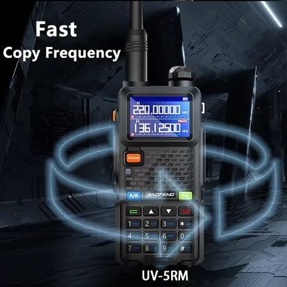UV-5RM Baofeng Walkie Talkie 3800mAh Battery USB-C Charger 14.5W UHF VHF Wireless Copy Frequency 999CH FM Ham Radio Update UV-5RH