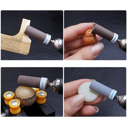 Cylindrical Sandpaper Rod Grinding Head 180 Grit~5000 Grit 2.35 Handles for Polishing Metal Wood Jewelry