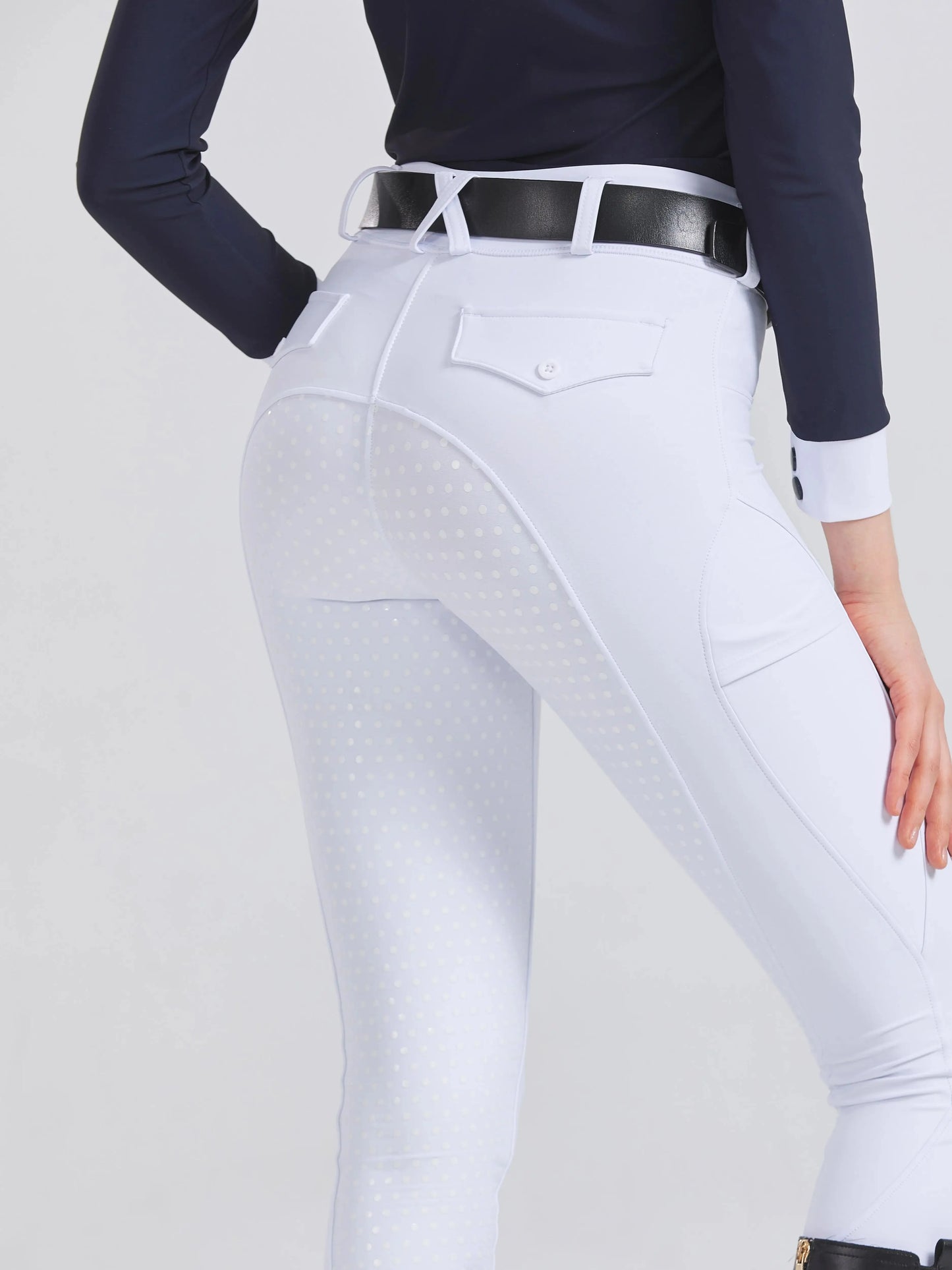 Pantalones profesionales de equitación de silicona antideslizantes de secado rápido y ajustados para exámenes ecuestres