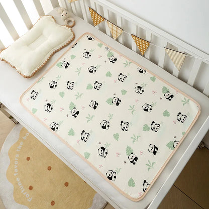Reusable Baby Changing Mat Cover Baby Diaper Mattress Diaper for Newborn Cotton Waterproof Changing Pads Floor Play Mat